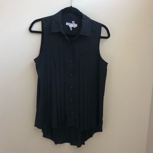 Black BCBGeneration button-down top
